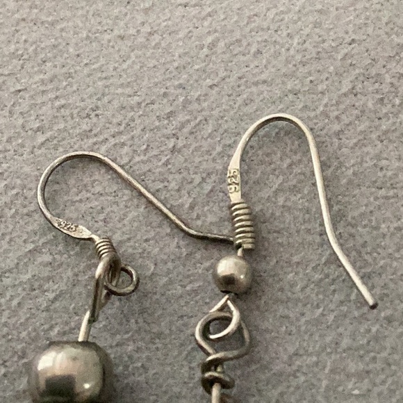 Genuine Stone Beaded Sterling Silver Earring Trio - Picture 2 of 8